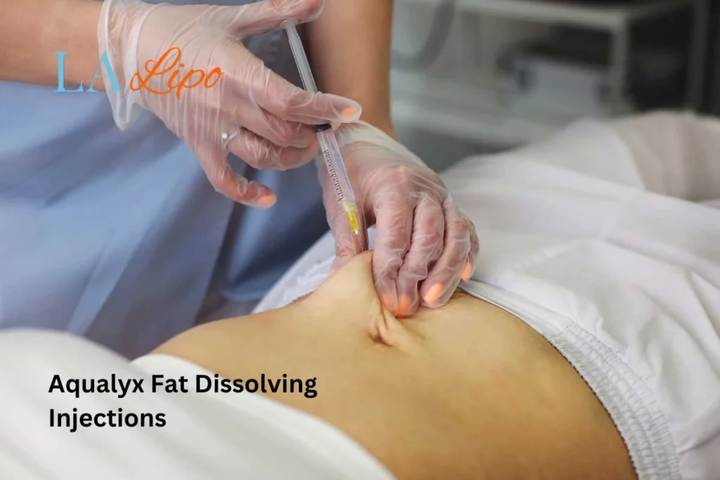 woman having fat dissolving injections Lyndhurst in the stomach