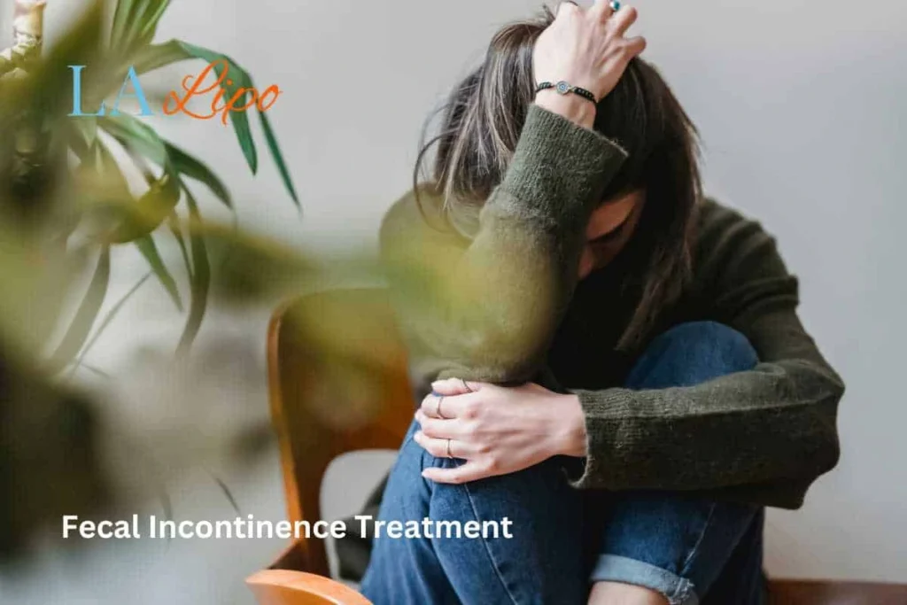 woman worried about fecal incontinence diet Lyndhurst