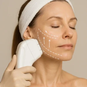 Woman having HI-FU to reduce wrinkles call LA LIPO Lyndhurst Now!