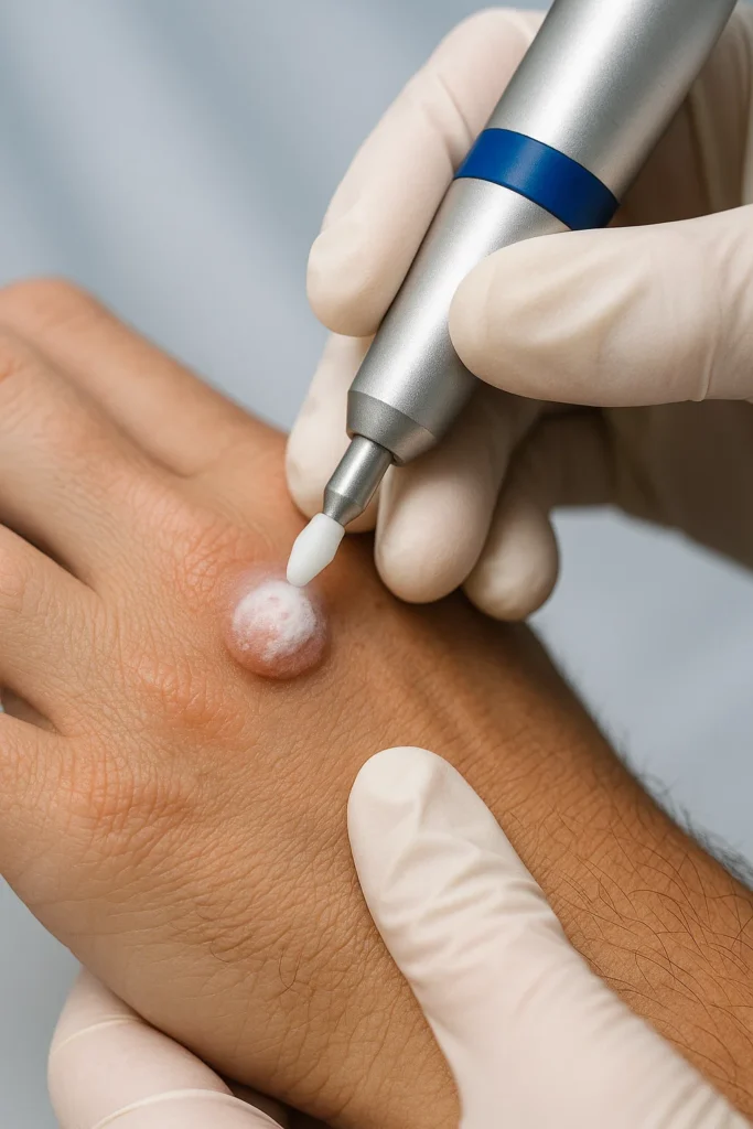 example of wart removal Lyndhurst using cryopen