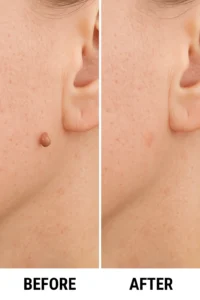 Skin tags removal Lyndhurst before and after
