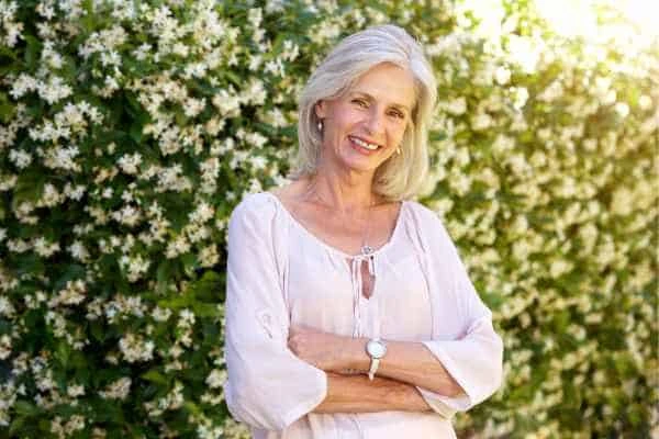 Older woman happy with urinary incontinence treatment Lyndhurst